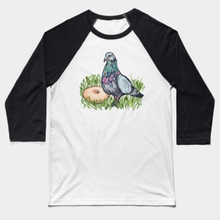 Bird and a bagel Baseball T-Shirt